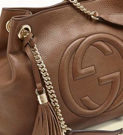 gucci icon brown bag|gucci shoulder tote bag.